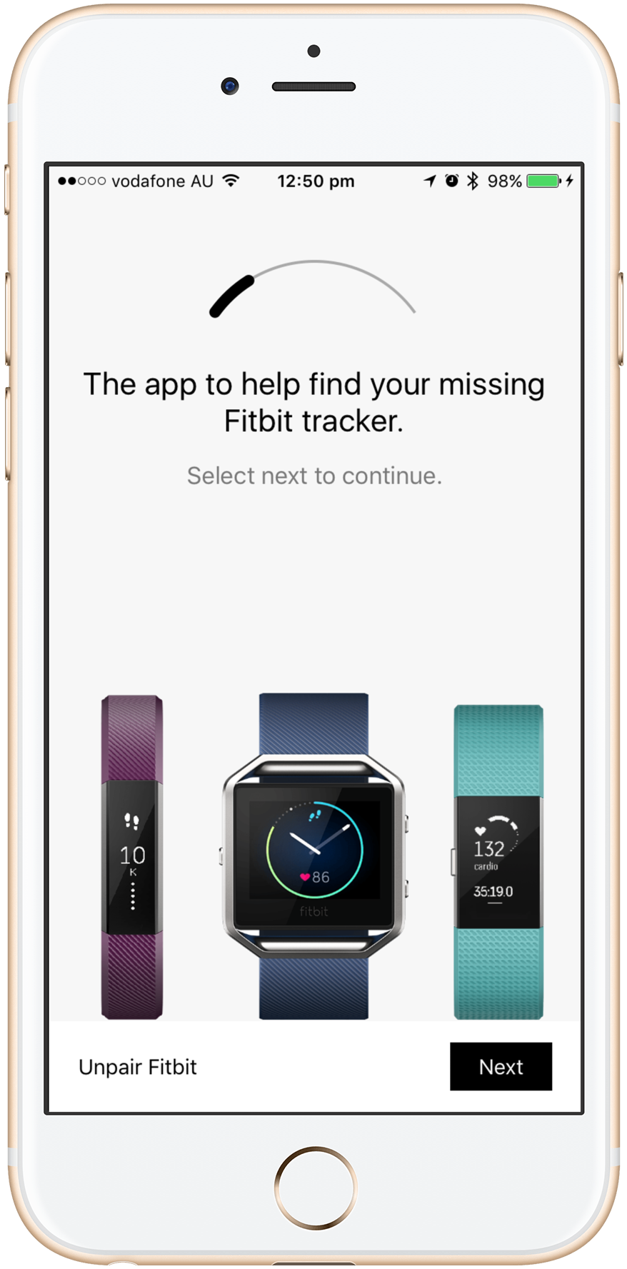 an app to find your lost Fitbit